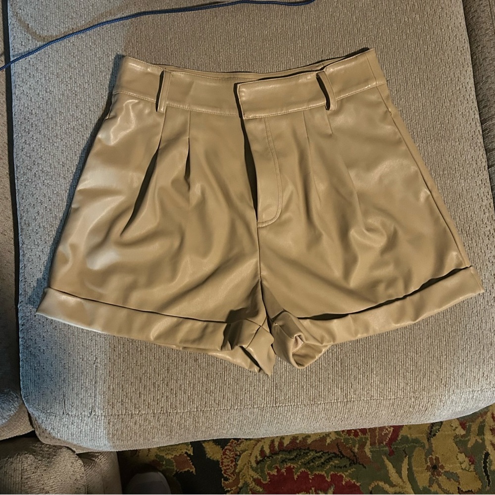 Generation Love Georgie Vegan Leather Shorts